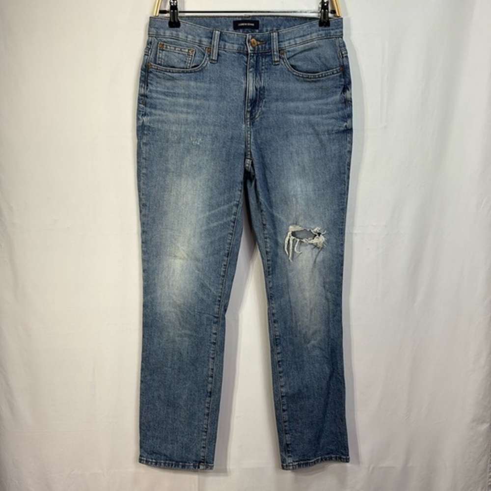 🛵 J.Crew, slim, broken in boyfriend, jeans, distressed